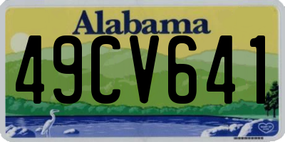 AL license plate 49CV641