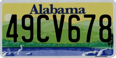 AL license plate 49CV678