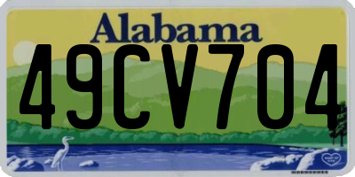 AL license plate 49CV704