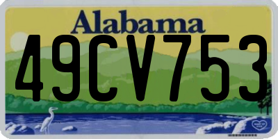 AL license plate 49CV753