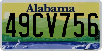 AL license plate 49CV756