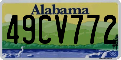 AL license plate 49CV772