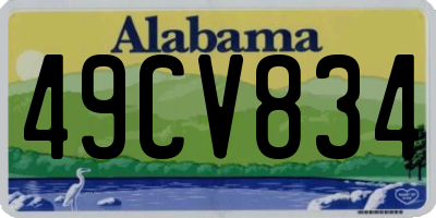 AL license plate 49CV834