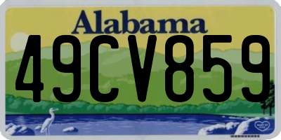 AL license plate 49CV859