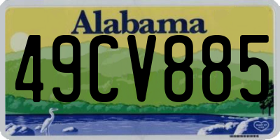 AL license plate 49CV885