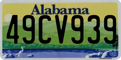 AL license plate 49CV939