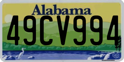 AL license plate 49CV994