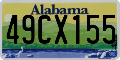 AL license plate 49CX155