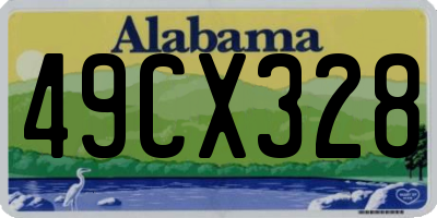 AL license plate 49CX328