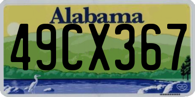 AL license plate 49CX367