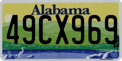AL license plate 49CX969