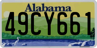 AL license plate 49CY661