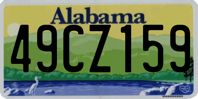 AL license plate 49CZ159