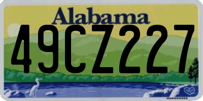AL license plate 49CZ227