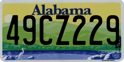 AL license plate 49CZ229