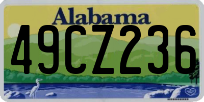 AL license plate 49CZ236