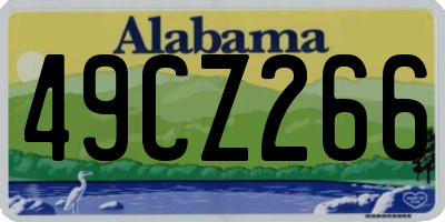 AL license plate 49CZ266