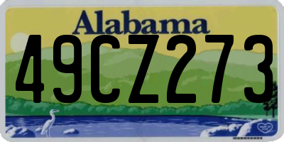 AL license plate 49CZ273