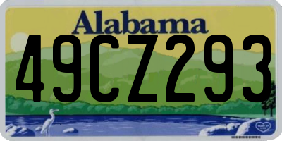 AL license plate 49CZ293