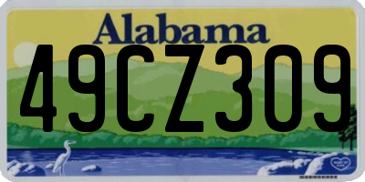 AL license plate 49CZ309