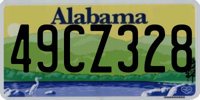 AL license plate 49CZ328