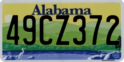 AL license plate 49CZ372