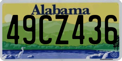 AL license plate 49CZ436