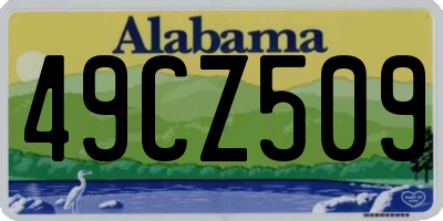 AL license plate 49CZ509