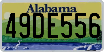 AL license plate 49DE556