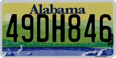 AL license plate 49DH846
