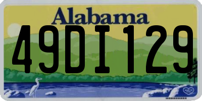 AL license plate 49DI129