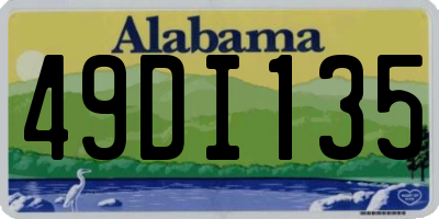 AL license plate 49DI135