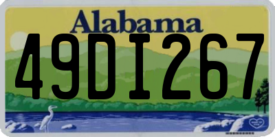 AL license plate 49DI267