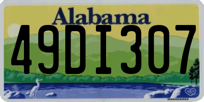 AL license plate 49DI307