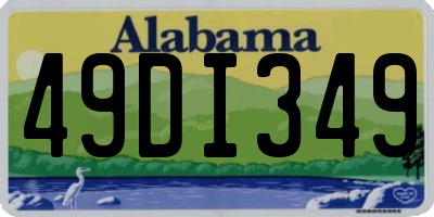 AL license plate 49DI349