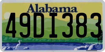 AL license plate 49DI383