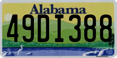 AL license plate 49DI388