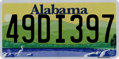 AL license plate 49DI397