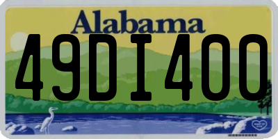 AL license plate 49DI400