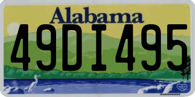 AL license plate 49DI495