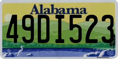 AL license plate 49DI523