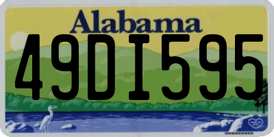 AL license plate 49DI595