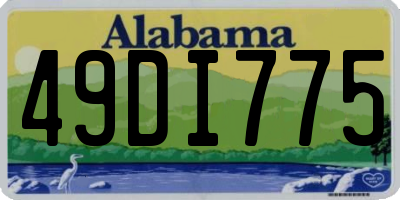 AL license plate 49DI775