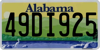 AL license plate 49DI925