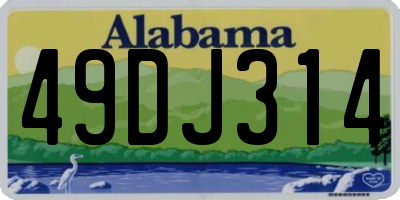 AL license plate 49DJ314