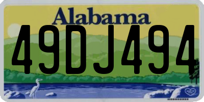 AL license plate 49DJ494
