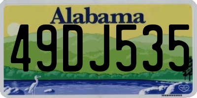AL license plate 49DJ535