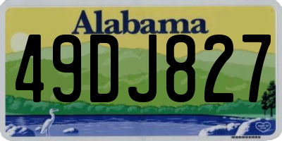 AL license plate 49DJ827