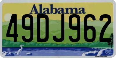 AL license plate 49DJ962