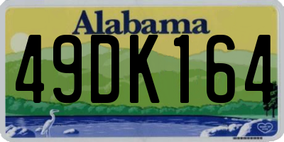 AL license plate 49DK164